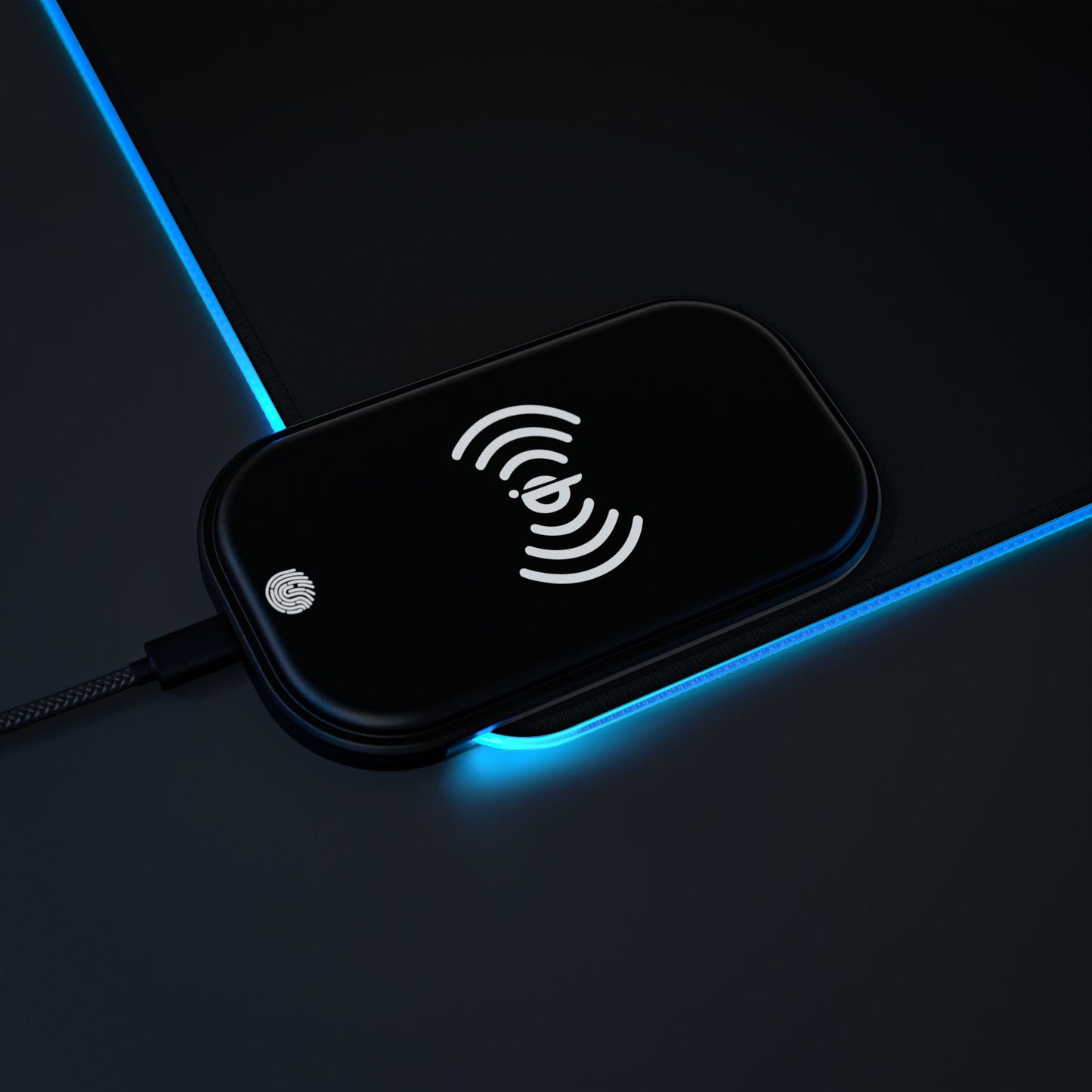 LED Gaming Mouse Pad + Wireless Phone Charging