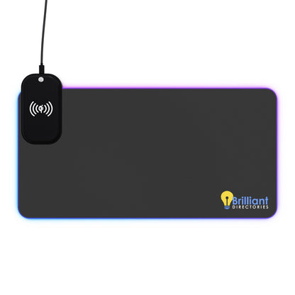 LED Gaming Mouse Pad + Wireless Phone Charging